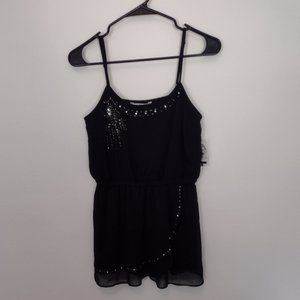 NWT Night out special occasion spaghetti strap embellished top